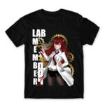 Lab member 001 Black Men's Tee for Anime, Steins Gate