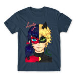 LadyNoir Denim Men's Tee for Anime, Miraculous Ladybug