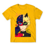 LadyNoir Gold Men's T-shirt for Anime, Miraculous Ladybug