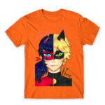 LadyNoir Orange Men's Tee for Anime, Miraculous Ladybug