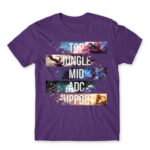Lanes Dark Purple Men's T-shirt for Gaming, League Of Legends
