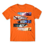 Lanes Orange Men's T-shirt for Gaming, League Of Legends