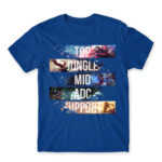 Lanes Royal Blue Men's T-shirt for Gaming, League Of Legends