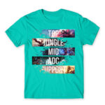 Lanes Turquoise Men's Tee for Gaming, League Of Legends