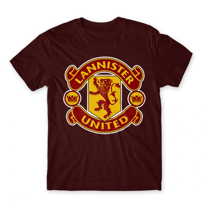 Lannister United Burgundy Men's T-shirt Lannister United Burgundy Men's T-shirt for Brand Parody, Funny