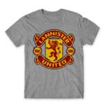 Lannister United Grey Melange Men's T-shirt for Brand Parody, Funny