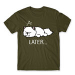 Later… Army Men's Tee for Funny, Laziness