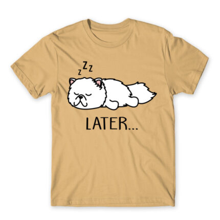 Later… Sand Men's T-shirt for Funny, Laziness