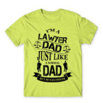 Lawyer Dad Apple Green Men's T-shirt for Lawyer, Work