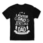 Lawyer Dad Black Men's T-shirt for Lawyer, Work