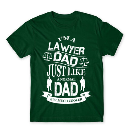 Lawyer Dad Bottle Green Men's Tee for Lawyer, Work