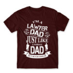 Lawyer Dad Burgundy Men's T-shirt for Lawyer, Work
