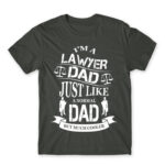 Lawyer Dad Dark Grey Men's T-shirt for Lawyer, Work
