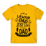 Lawyer Dad Gold Men's T-shirt for Lawyer, Work