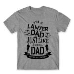 Lawyer Dad Grey Melange Men's T-shirt for Lawyer, Work