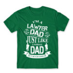 Lawyer Dad Kelly Green Men's T-shirt for Lawyer, Work