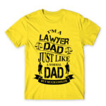 Lawyer Dad Lemon Men's T-shirt for Lawyer, Work