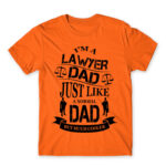 Lawyer Dad Orange Men's Tee for Lawyer, Work
