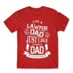 Lawyer Dad Red Men's T-shirt for Lawyer, Work