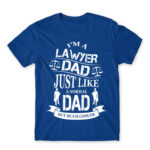 Lawyer Dad Royal Blue Men's T-shirt for Lawyer, Work