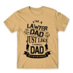 Lawyer Dad Sand Men's T-shirt for Lawyer, Work