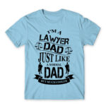 Lawyer Dad Sky Blue Men's T-shirt for Lawyer, Work