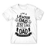 Lawyer Dad White Men's T-shirt for Lawyer, Work