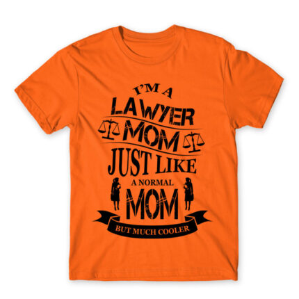 Lawyer Mom Orange Men's T-shirt for Lawyer, Work
