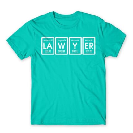 Lawyer Turquoise Men's Tee for Lawyer, Work