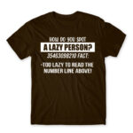 Laziness fact Chocolate Men's Tee for Funny, Laziness