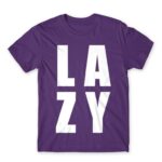 Lazy Dark Purple Men's Tee for Funny, Laziness
