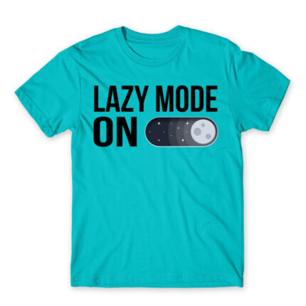 Lazy mode – On Atoll Blue Men's T-shirt for Funny, Laziness