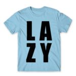 Lazy Sky Blue Men's Tee for Funny, Laziness