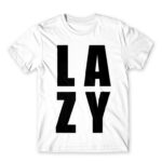 Lazy White Men's Tee for Funny, Laziness