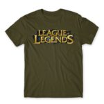 League Of Legends Logo Army Men's T-shirt for Gaming, League Of Legends