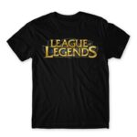 League Of Legends Logo Black Men's T-shirt for Gaming, League Of Legends