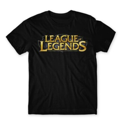 League Of Legends Logo Black Men's T-shirt for Gaming, League Of Legends