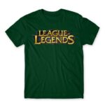 League Of Legends Logo Bottle Green Men's Tee for Gaming, League Of Legends