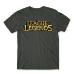 League Of Legends Logo Dark Grey Men's Tee for Gaming, League Of Legends
