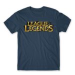 League Of Legends Logo Denim Men's T-shirt for Gaming, League Of Legends