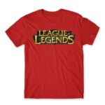 League Of Legends Logo Red Men's Tee for Gaming, League Of Legends