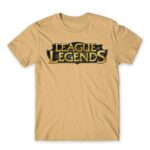 League Of Legends Logo Sand Men's Tee for Gaming, League Of Legends