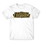 League Of Legends Logo White Men's Tee for Gaming, League Of Legends
