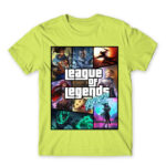 League os Legends GTA Apple Green Men's Tee for Gaming, League Of Legends