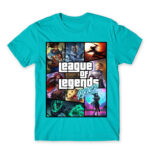 League os Legends GTA Atoll Blue Men's Tee for Gaming, League Of Legends