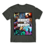 League os Legends GTA Dark Grey Men's T-shirt for Gaming, League Of Legends