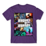 League os Legends GTA Dark Purple Men's Tee for Gaming, League Of Legends