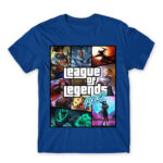 League os Legends GTA Royal Blue Men's Tee for Gaming, League Of Legends