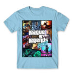 League os Legends GTA Sky Blue Men's Tee for Gaming, League Of Legends