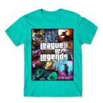 League os Legends GTA Turquoise Men's Tee for Gaming, League Of Legends